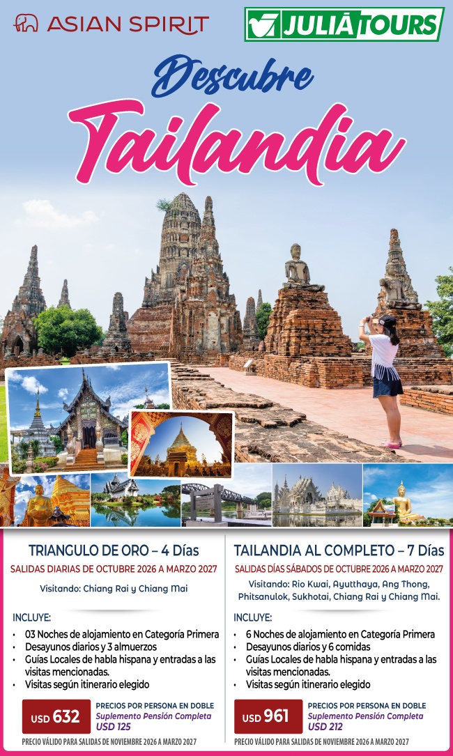 Descubre Tailandia Con Julia Salidas De Octubre A Marzo