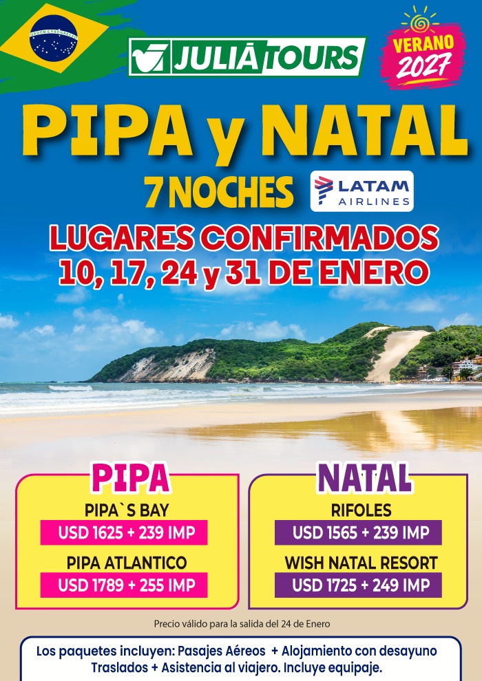 Natal Y Pipa Lugares Confirmados Con Latam Enero 2027