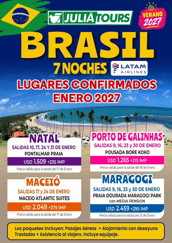 Brasil Con Latam Lugares Confirmados Enero 2027