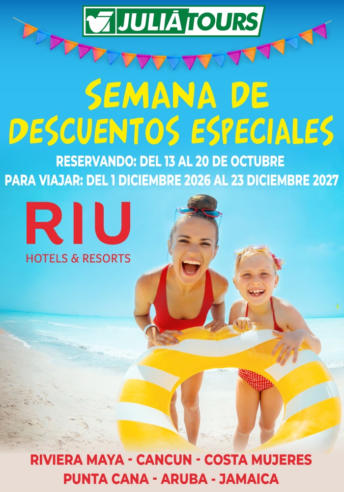 Semana De Descuentos Especiales Con Riu Y Julia