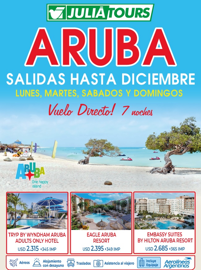 Aruba Con Vuelo Directo Salidas Hasta Diciembre Con Ar