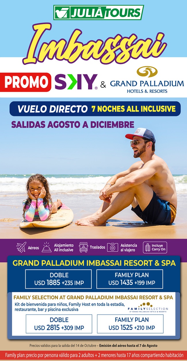 Disfruta Imbassai Con Palladium Promo Sky De Agosto A Diciembre