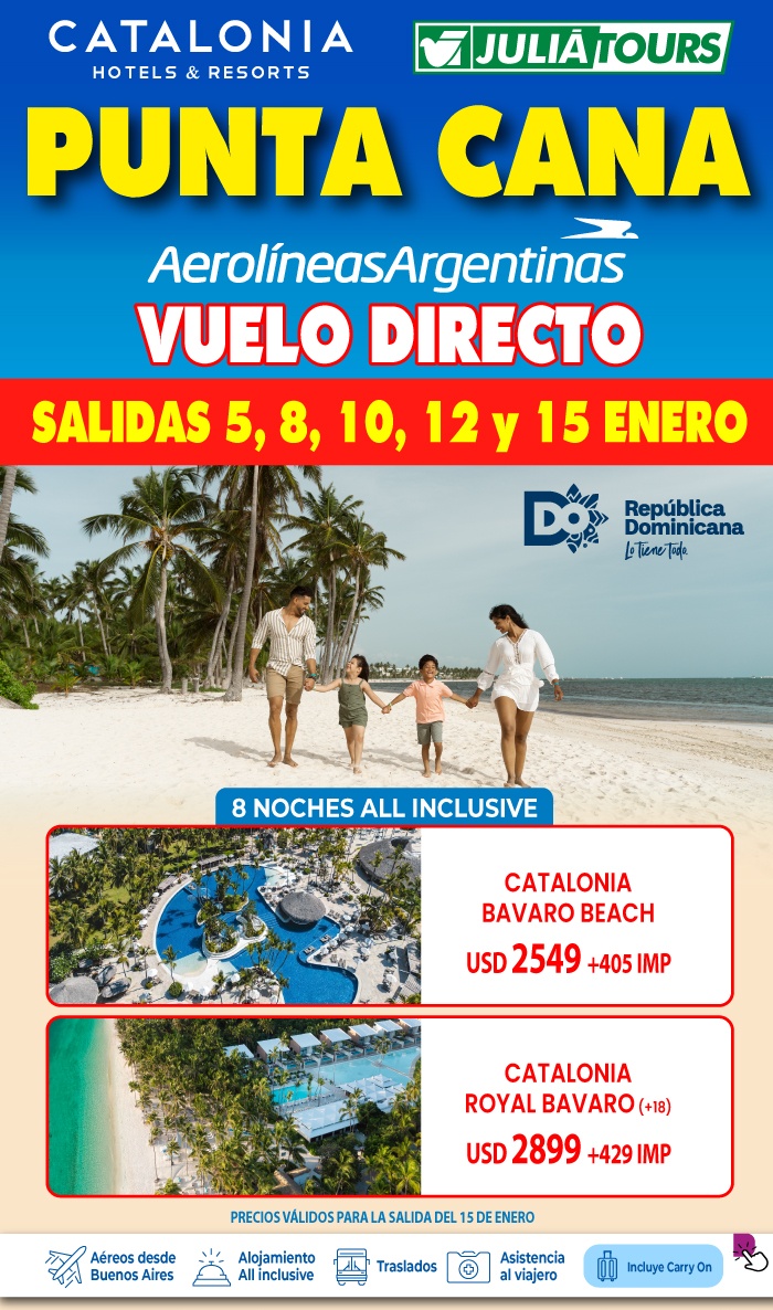 Verano En Punta Cana Con Catalonia Vuelo Directo Con Ar