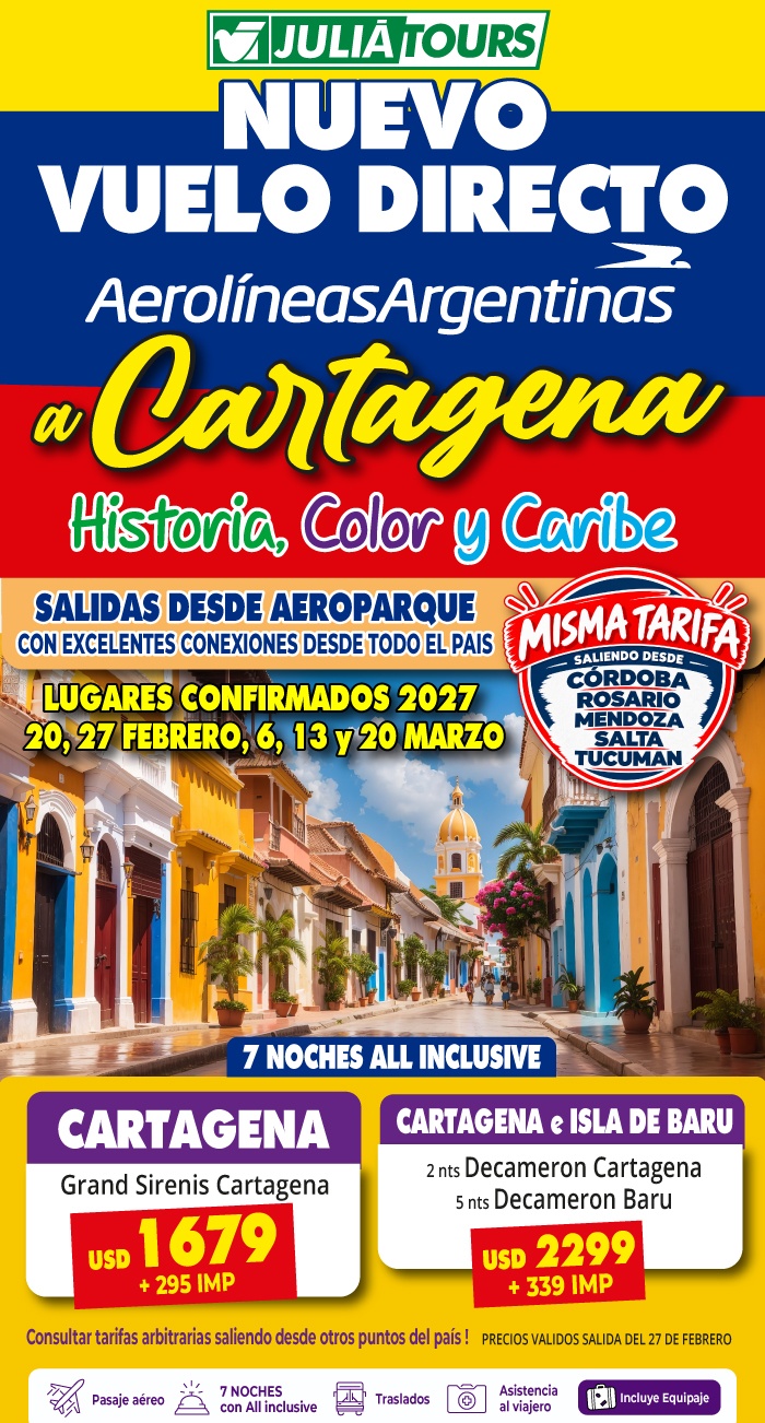 Verano 2027 Vuelo Directo A Cartagena Lugares Confirmados Con Ar