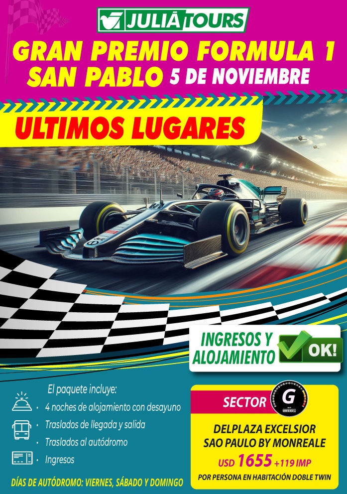 Ultimos Lugares Gran Premio Formula 1 En San Pablo 5 De Noviembre
